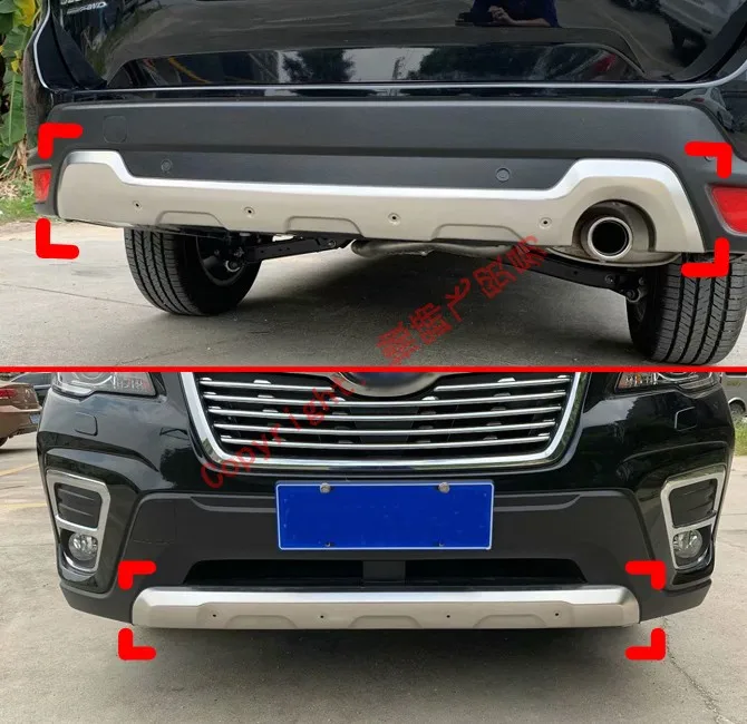 Защита переднего и заднего бампера из нержавеющей стали для Subaru Forester SK 2018