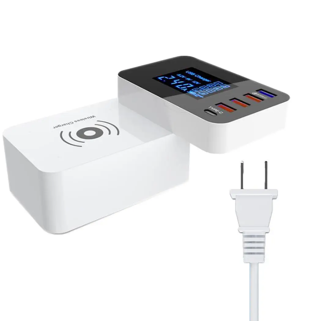 Беспроводной быстрый адаптер для зарядки многопортовый USB QC3.0 смарт зарядное