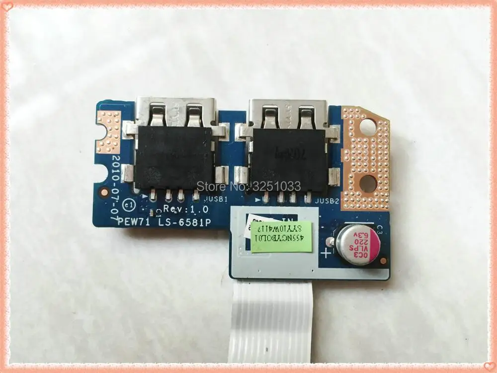Оловян71 LS 6581P Плата USB с кабелем для ACER ASPIRE 5742 5552 5736Z 5733 5335 5336 5253 5250 плата 5551G 5552G