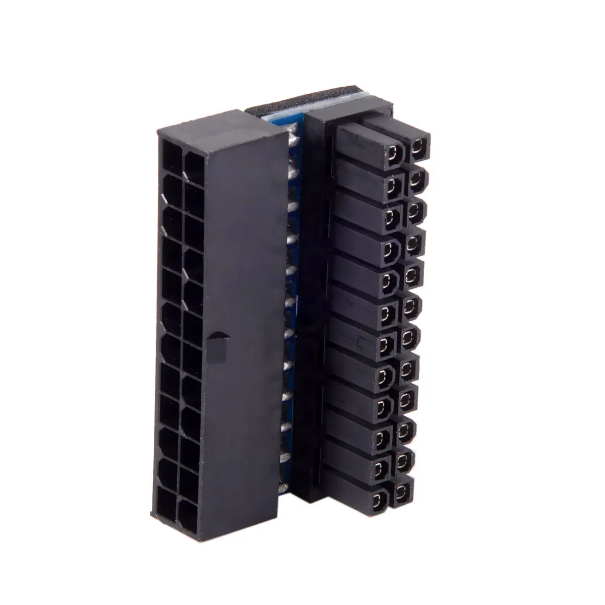 Cablecc ATX 24Pin Female to 24pin Male 90 градусов адаптер питания материнская плата для