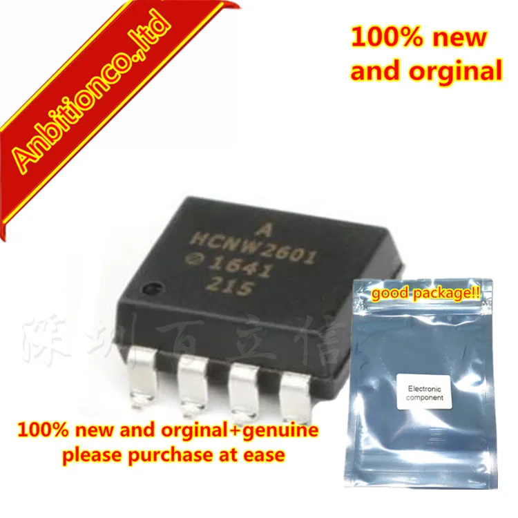 10 piezas 100% nuevo y original HCNW2601-500E de CMR de alta velocidad Compatible TTL optoacopladores en stock-0