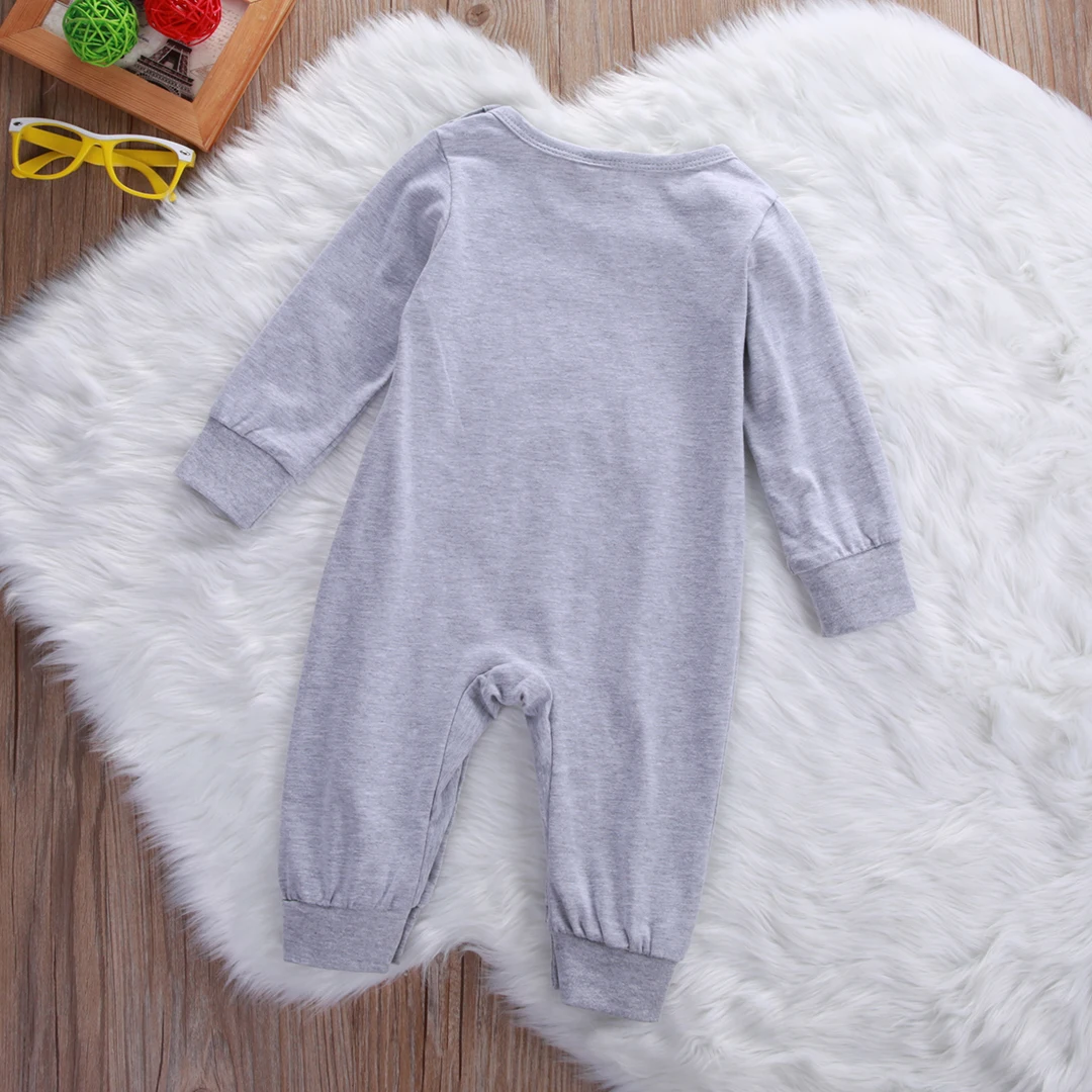 Newborn Baby Boys Girls Letter Long Sleeve Life Romper Jumpsuit Outfits Casual Clothes Size 0-24M | Детская одежда и обувь