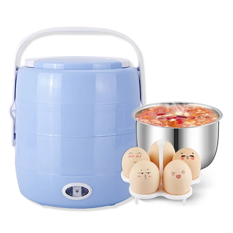 FIMEI 2L Double-Layer Rice Cooker Electric Cooking Lunch Box Stainless Steel Multi-Function Insulation Heating Container | Бытовая