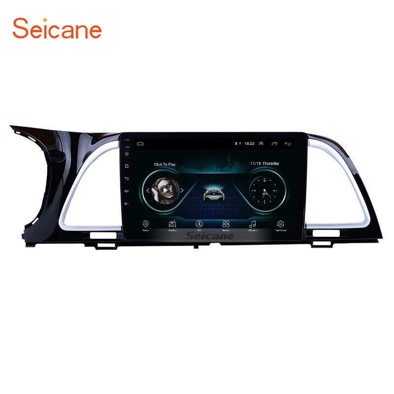 Автомобильный мультимедийный плеер Seicane 9 дюймов автомобильный DVD радио GPS Android 10 0