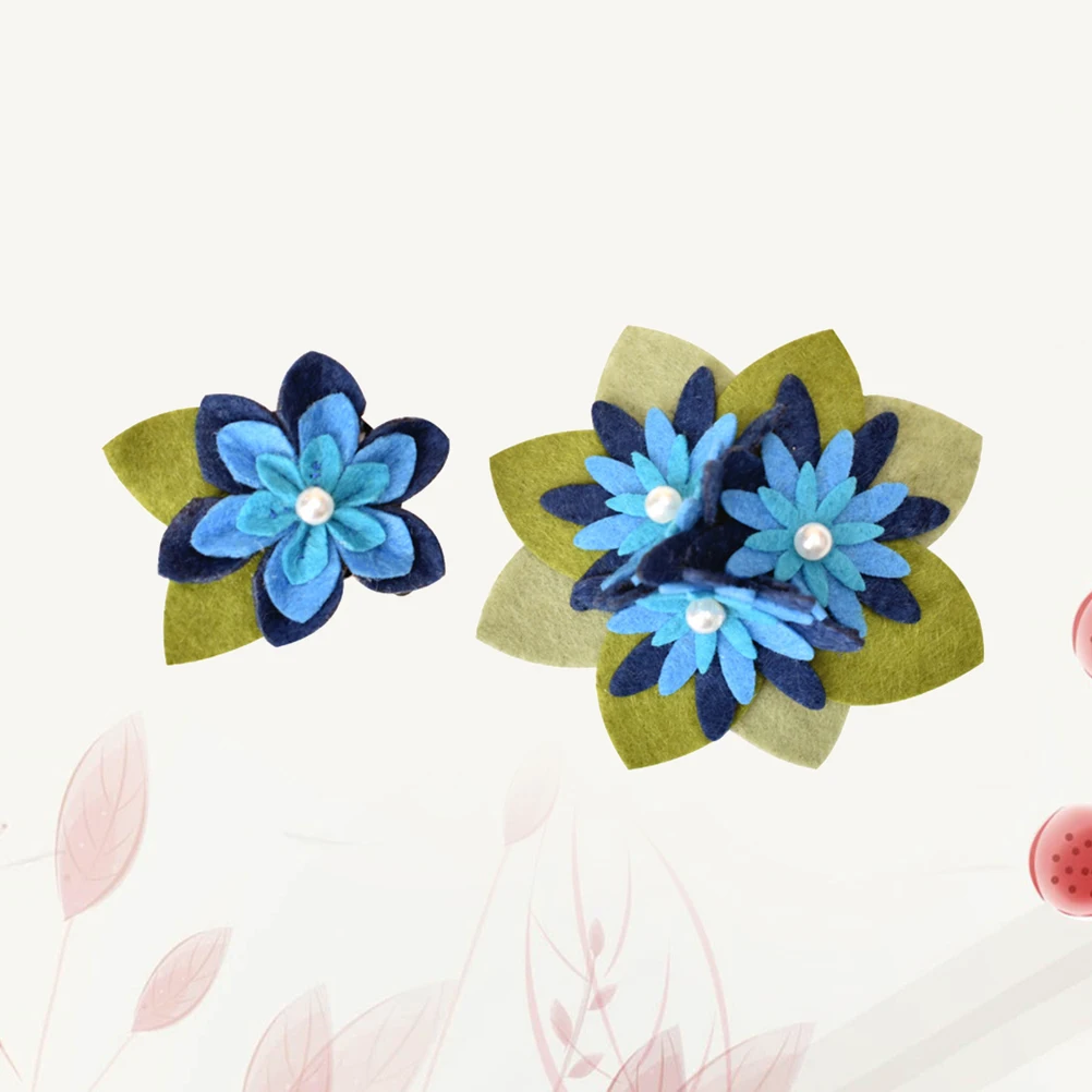 2 шт цветок брошь простой ручной работы нетканый тканевый нагрудник булавка