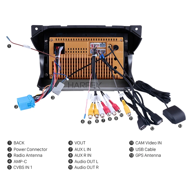 Harfey 9 дюймов Android 1 OEM HD сенсорный экран головное устройство для Suzuki alto 2009-2016 GPS