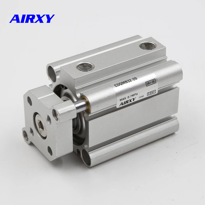 Free Shipping CQMB/CDQMB smc type bore 32/40mm stroke 5-100mm compact rod guide pneumatic cylinder control system CDQMB32-10 |