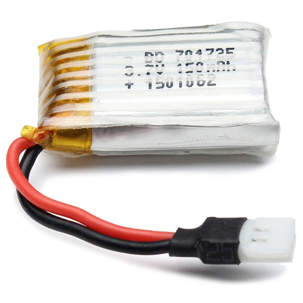 2 шт 3 7 V 150 mAh Lipo батарея для H8 Mini 4G 4CH|Батареи| |