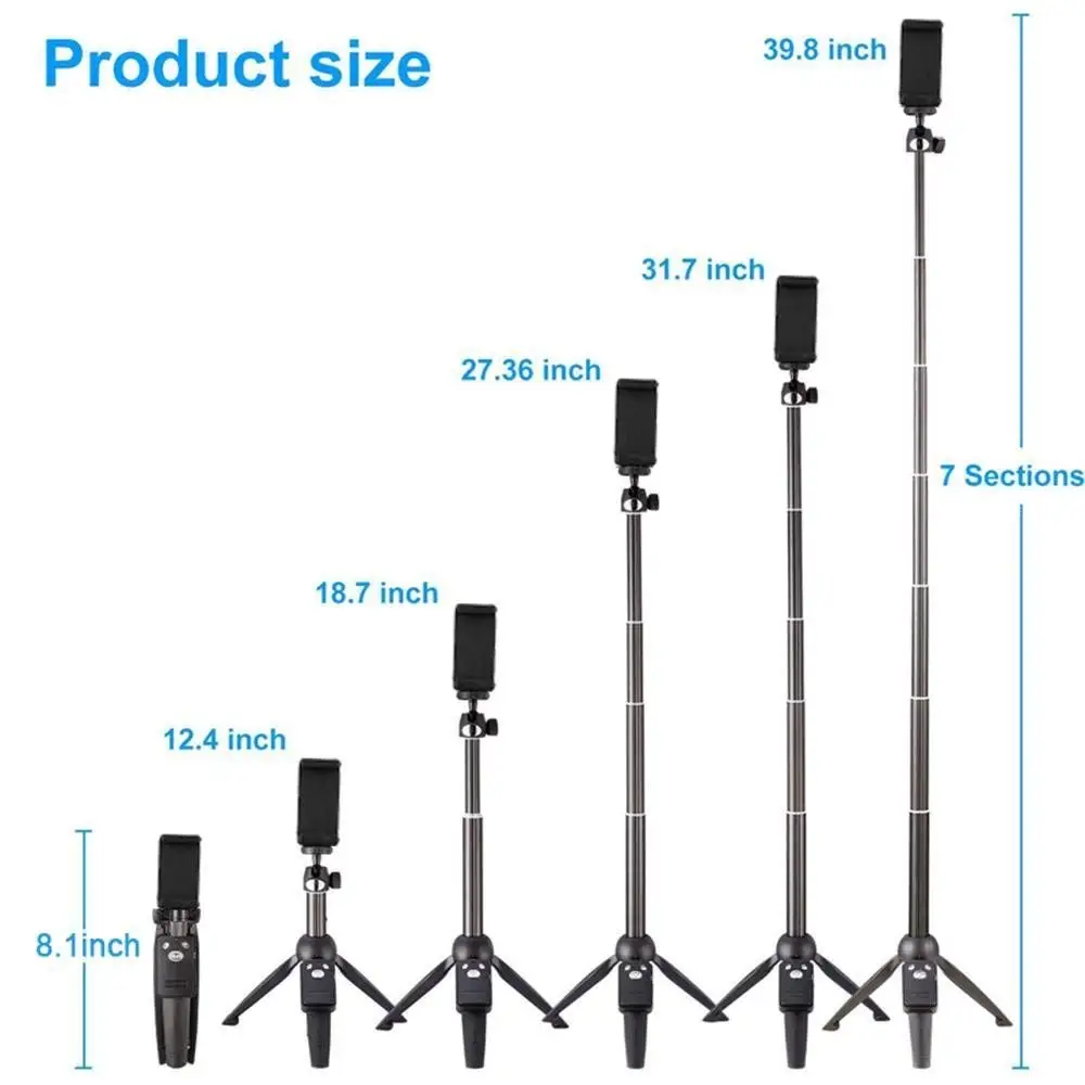 Штатив селфи палка мини Bluetooth Палка с пультом дистанционного управления 360