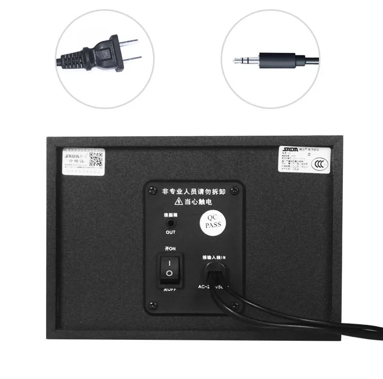 Высокое качество SADA 3 5 мм комбинация динамиков Q2 мощность стерео колонки USB TF с