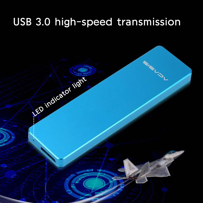 Acasis Fa 2423 Ssd HDD корпус Корпус для жесткого диска M2 Ngff M.2 чехол внешнего