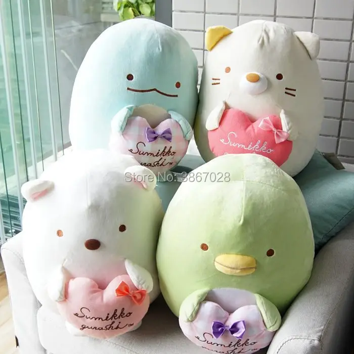 Sumikko gurashi Плюшевые игрушки Аниме Sumikkogurashi медведь Пингвин Кот с сердцем День