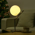 3D печать Луна Ночная лампа USB настольная лампа для спальни учебный шар ночник креативная лампа домашний декор Освещение