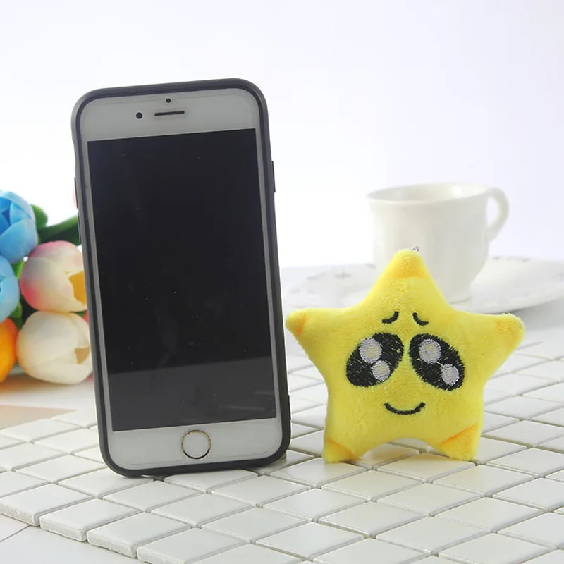 1 шт. маленькая звезда Kawaii Плюшевые брелоки Милый Emoji наполнение мягкий хлопок