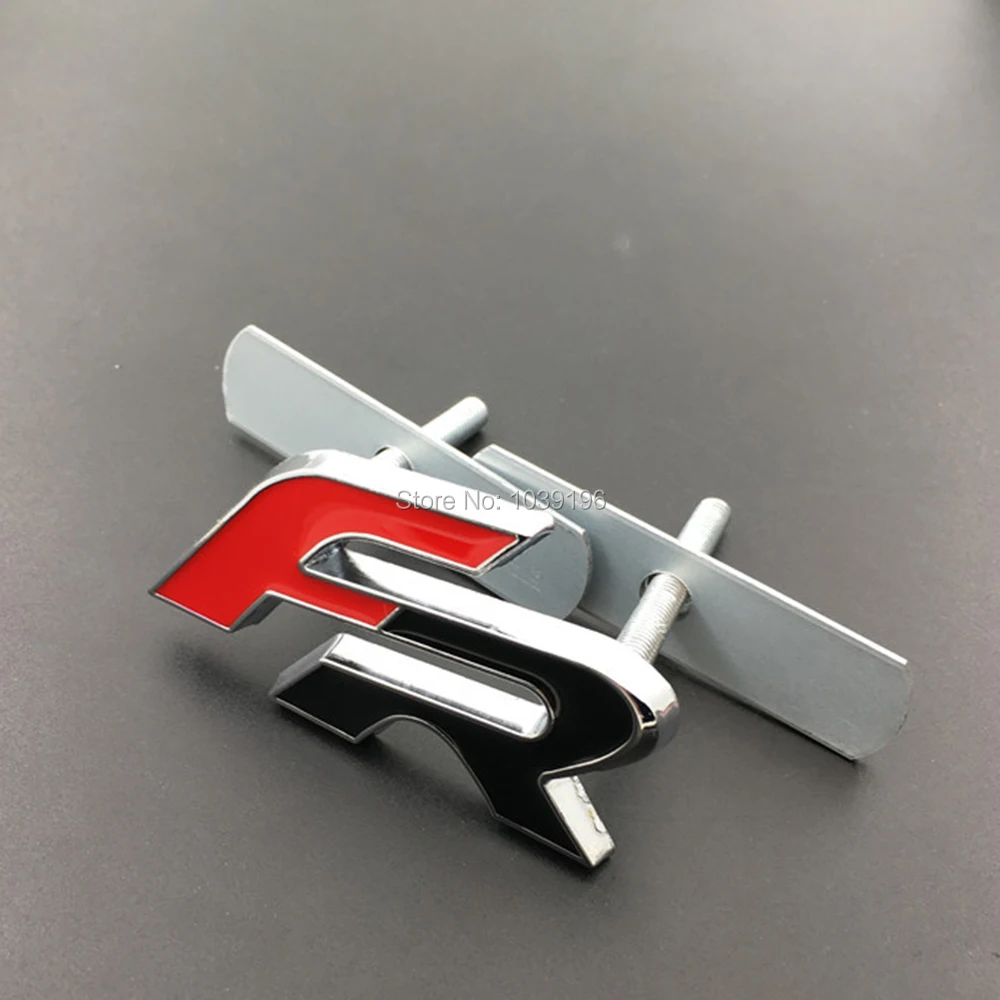 

3D FR Car Front Grill Zinc Alloy Badge Emblem For Car Body Accessories Car Styling Badge Decal for Seat Ibiza Leon Altea FR