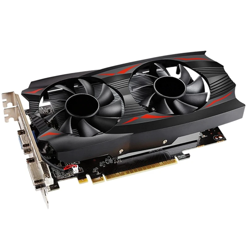 Видеокарта Оригинал Gpu Gtx750Ti 2 ГБ Gddr5 карты изображений Instantkill R7 350 Hd6850 для Geforce