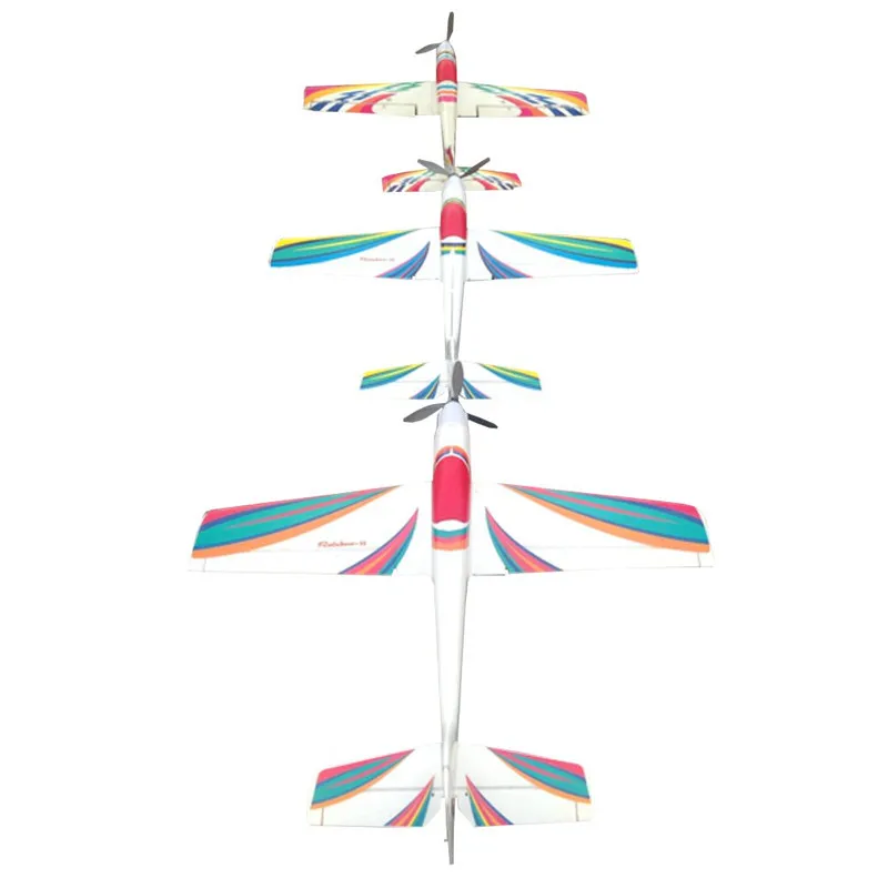 F3A 3D пилотажной RC самолет PNP Thunder/Rainbow 890mm размах крыльев приводимого в движение с