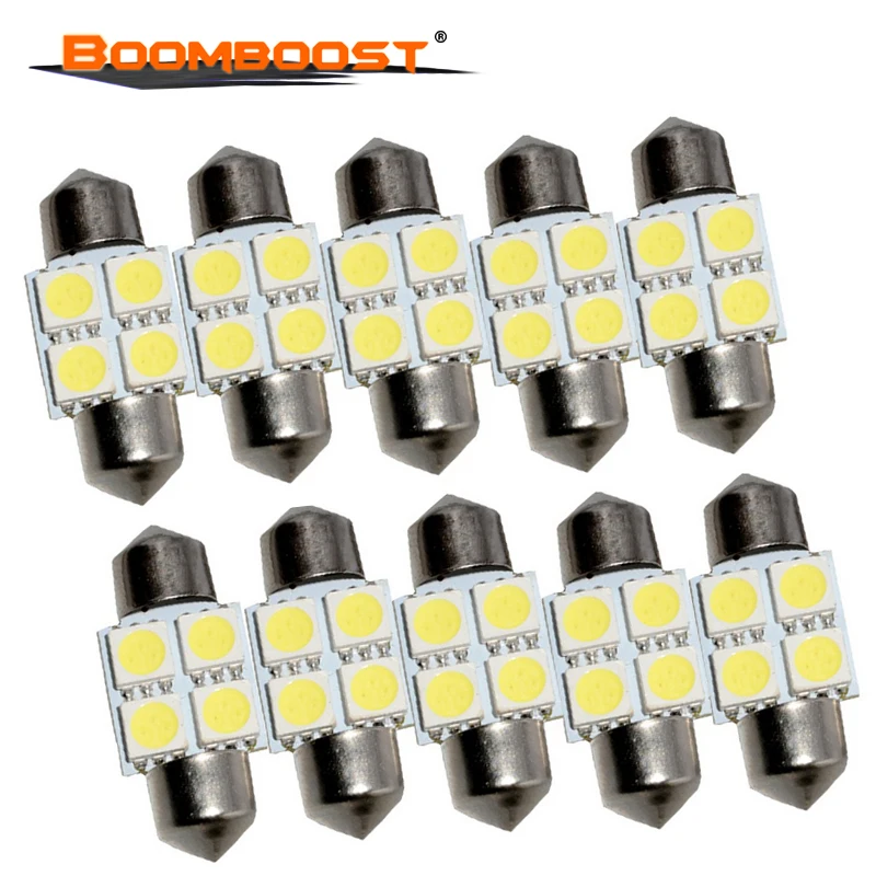 10 шт. автомобильный Стайлинг LED COB 12 В DC Авто купольные огни автомобиля боковой