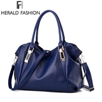 Herald Fashion Designer Women Handbag Female Leather Bags Handbags Ladies Portable Shoulder Bag Office Ladies Hobos Bag Totes