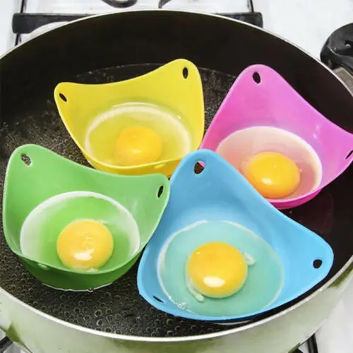 США Силиконовые яичные Poacher Poaching Pods Pan Poached Cup Mould Cookare Tool случайный|Яйца-пашот| |