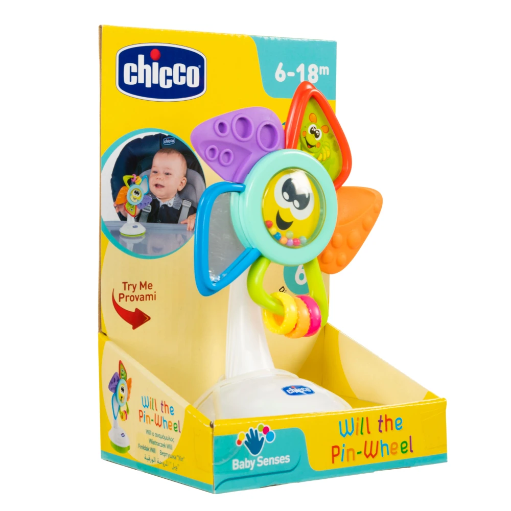 Игрушка развивающая Chicco Will the Pinwheel (на стульчик для кормления) 6м+ | Игрушки и хобби