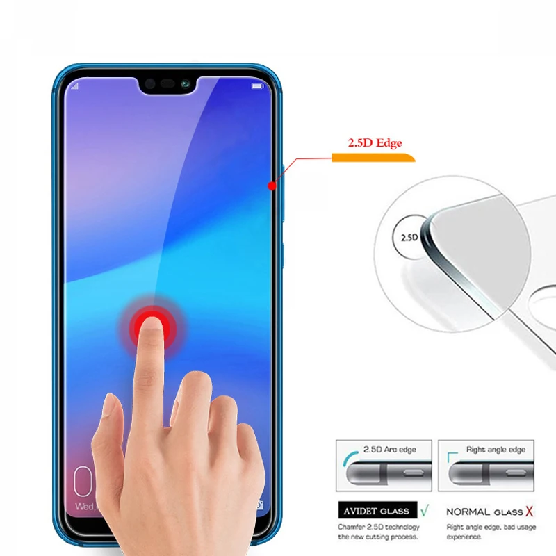 Защитное стекло для honor 10 9 Huawei lite протектор экрана закаленное защита 2.5d 9h