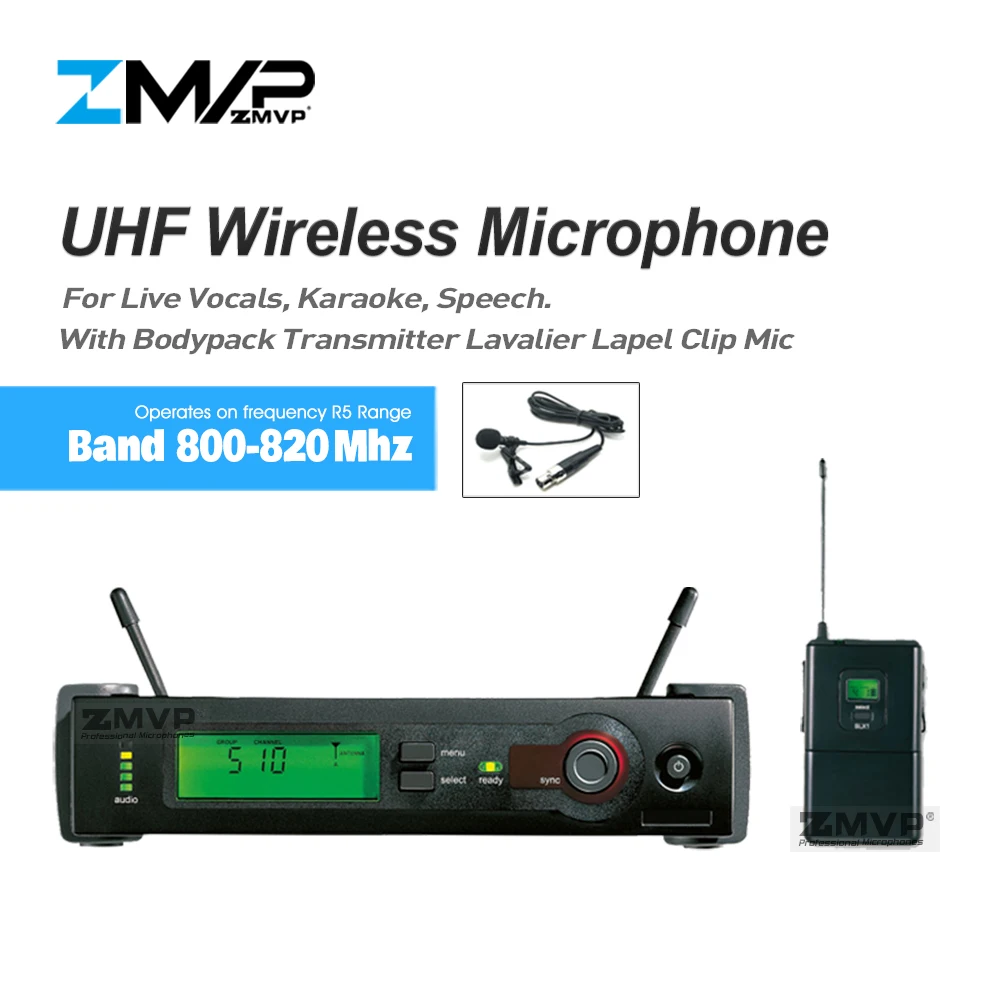 

Профессиональный микрофон UHF SLX14, беспроводной микрофон с SLX Bodypack, передатчик, петличный конденсаторный микрофон R5 800-820 МГц