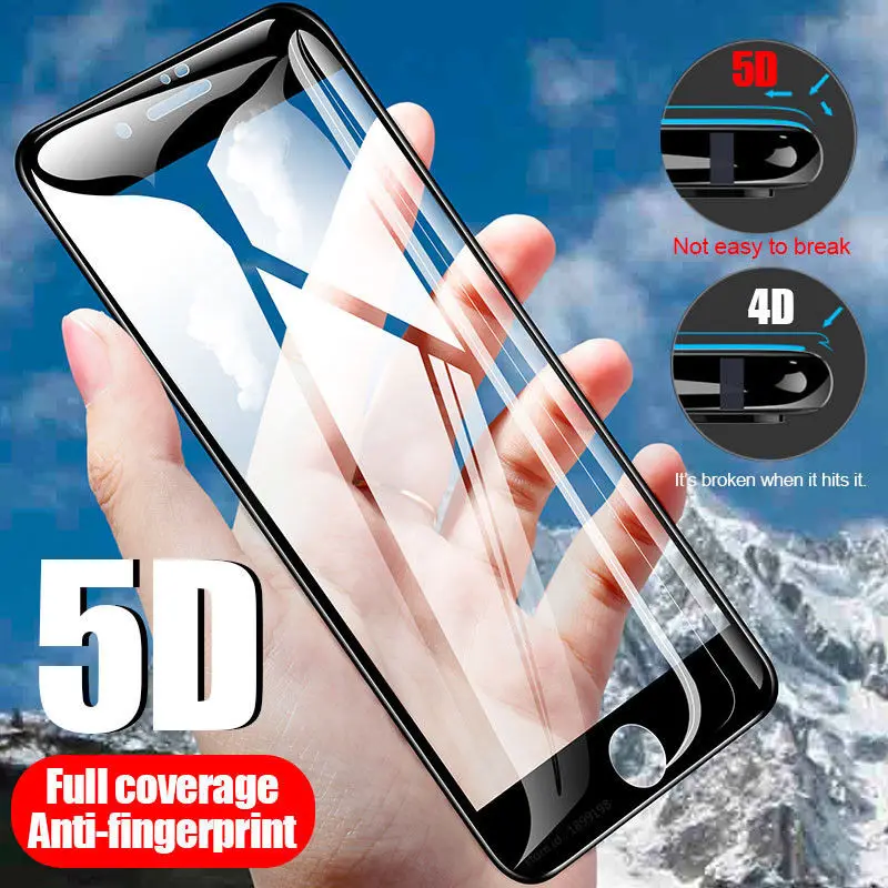 Прозрачное закаленное 5d-стекло для iPhone XR XS Max X 8 7 6s plus | Мобильные телефоны и