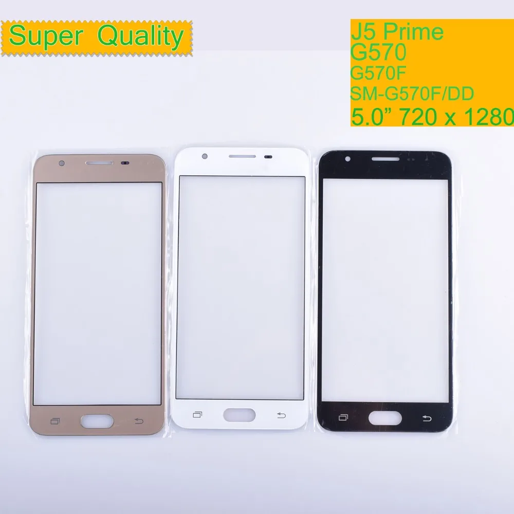10 шт./лот для Samsung Galaxy J5 Prime G570 G570F внешнее стекло верхняя/передняя линза передняя