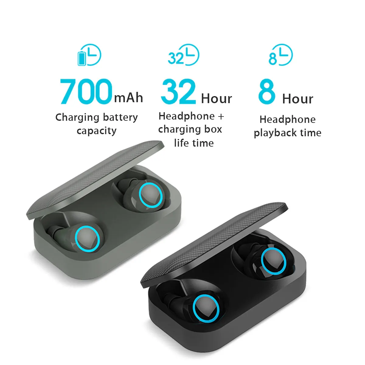 TWS водонепроницаемые наушники ANC bluetooth 5,0, гарнитура Mini True, беспроводные стерео наушники Touchs, наушники с микрофоном