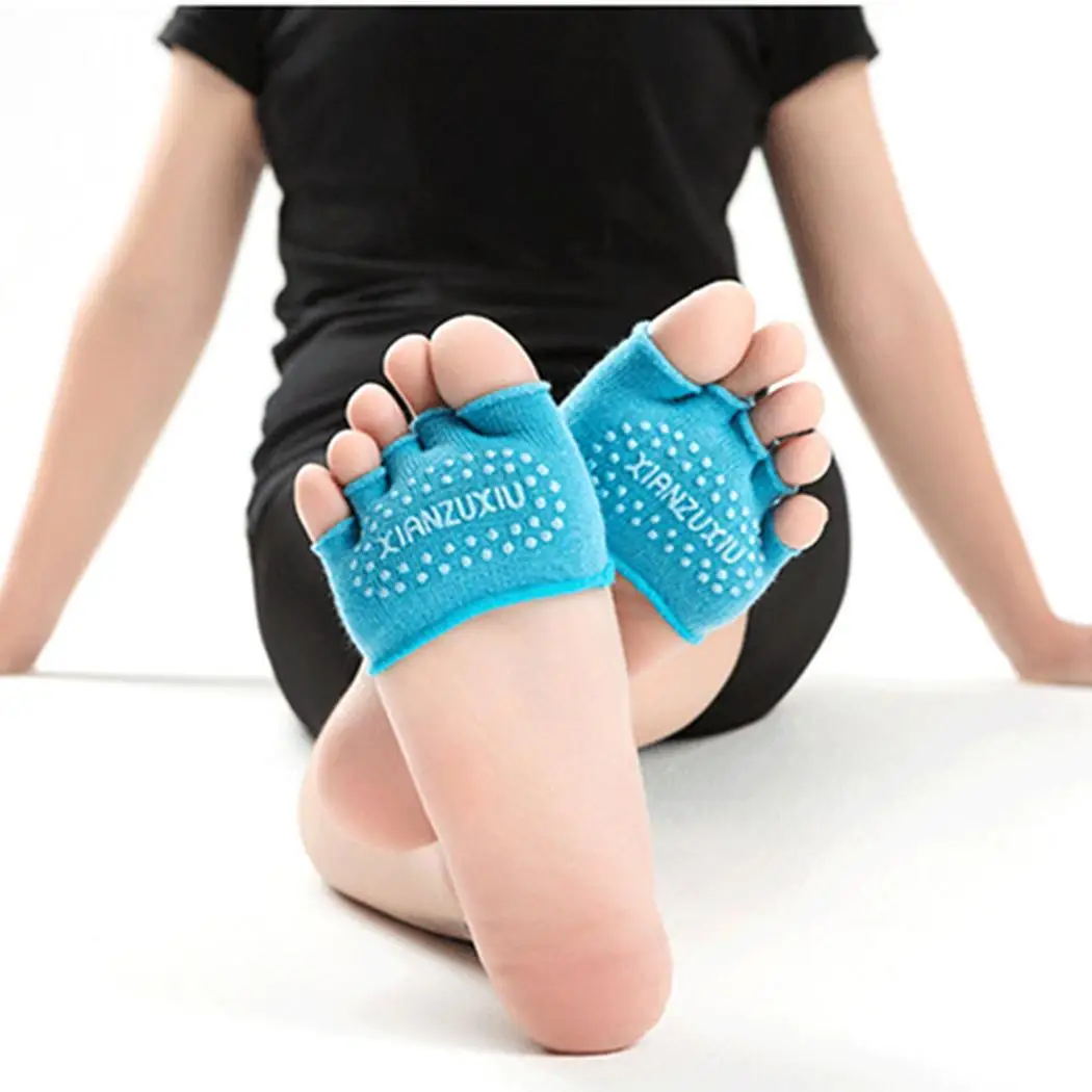 Unisex Women Men Non Slip Skid Socks with Grips Toe Yoga Pair of Socks(2Pcs) Pilates | Спорт и развлечения