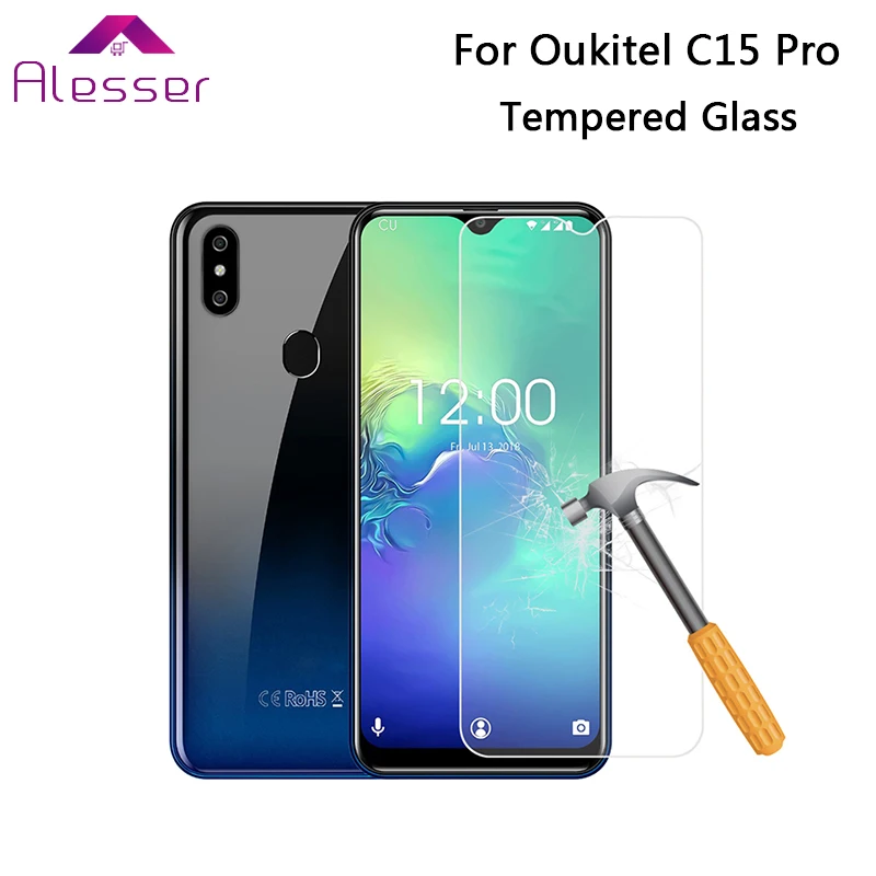 Алессер для Oukitel C15 Pro Премиум Закаленное стекло пленка устойчивая к царапинам