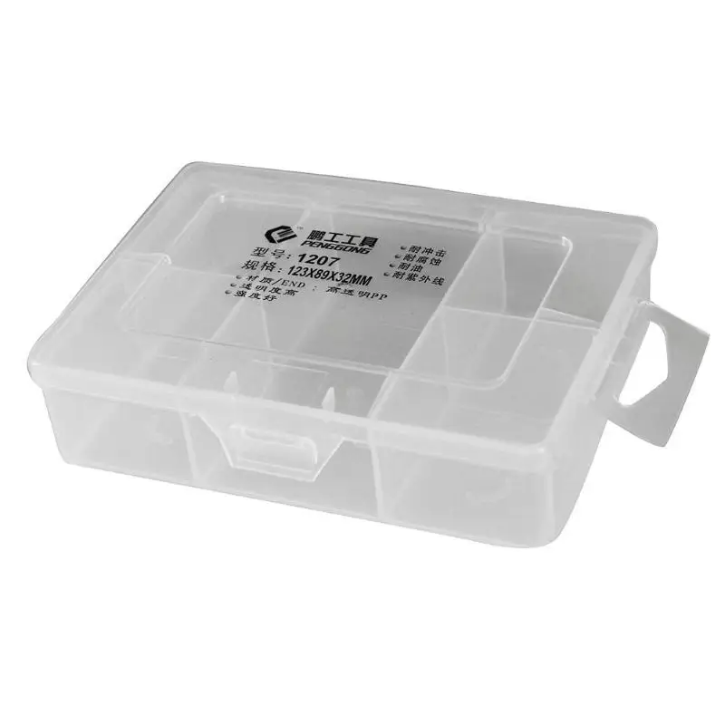 Transparent Plastic Storage Box Multi-grid Component Screw Hardware Tool Case Jewelry Dropshipping | Инструменты