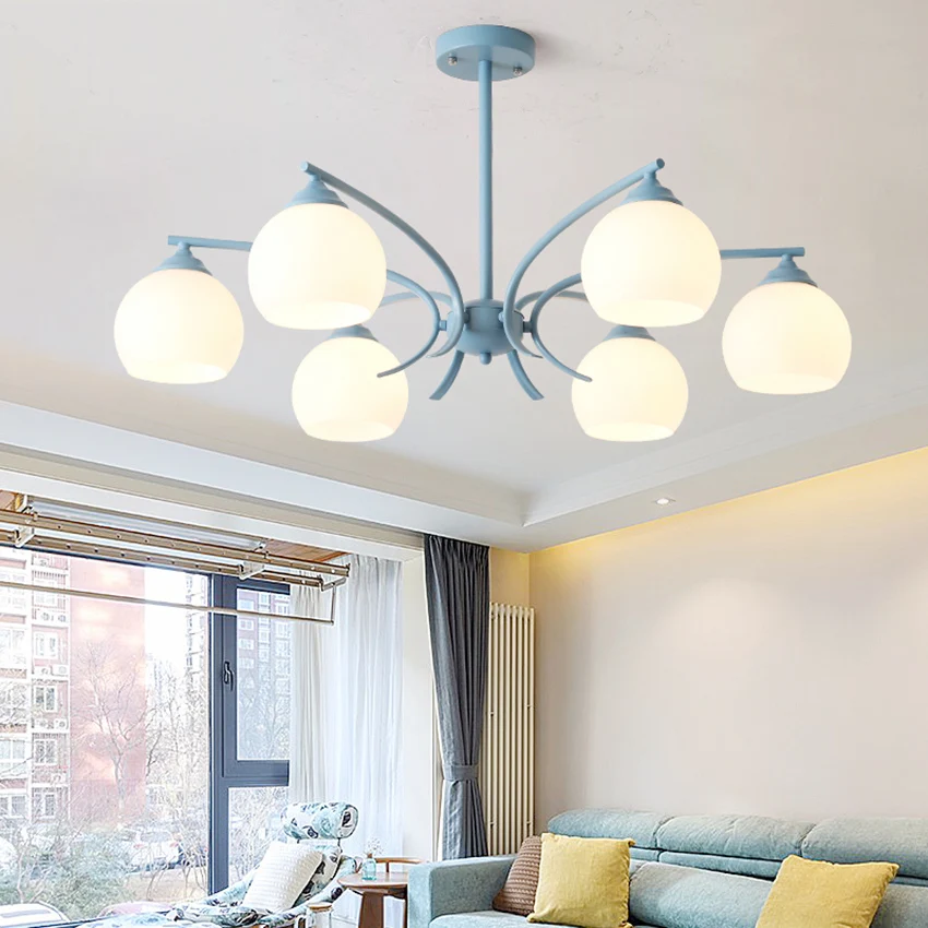 Modern LED Pendant Lights Simple Living Room Dining Bedroom Lighting Luminaria Hanging Lamp Kitchen Fixtures | Освещение