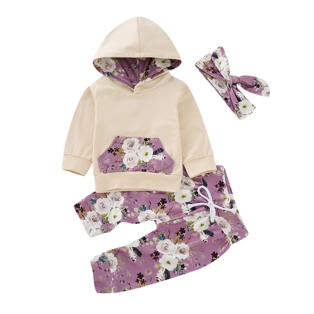 LILIGIRL одежда для маленьких девочек полный комплект с повязкой на голову 3 шт.