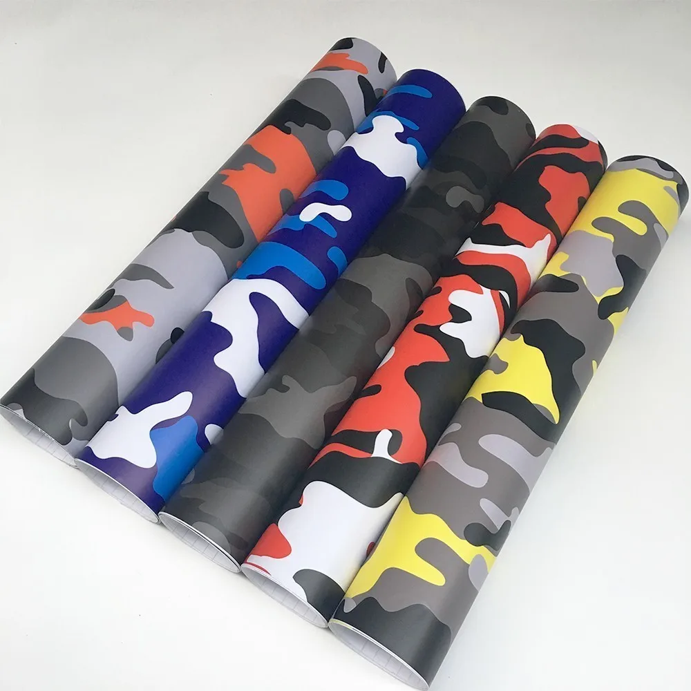 

Red Black White Camo Camouflage Vinyl Car Wrap Sticker Film Foil Decal For Bike Console Computer Laptop Skin Scooter Motorcycle
