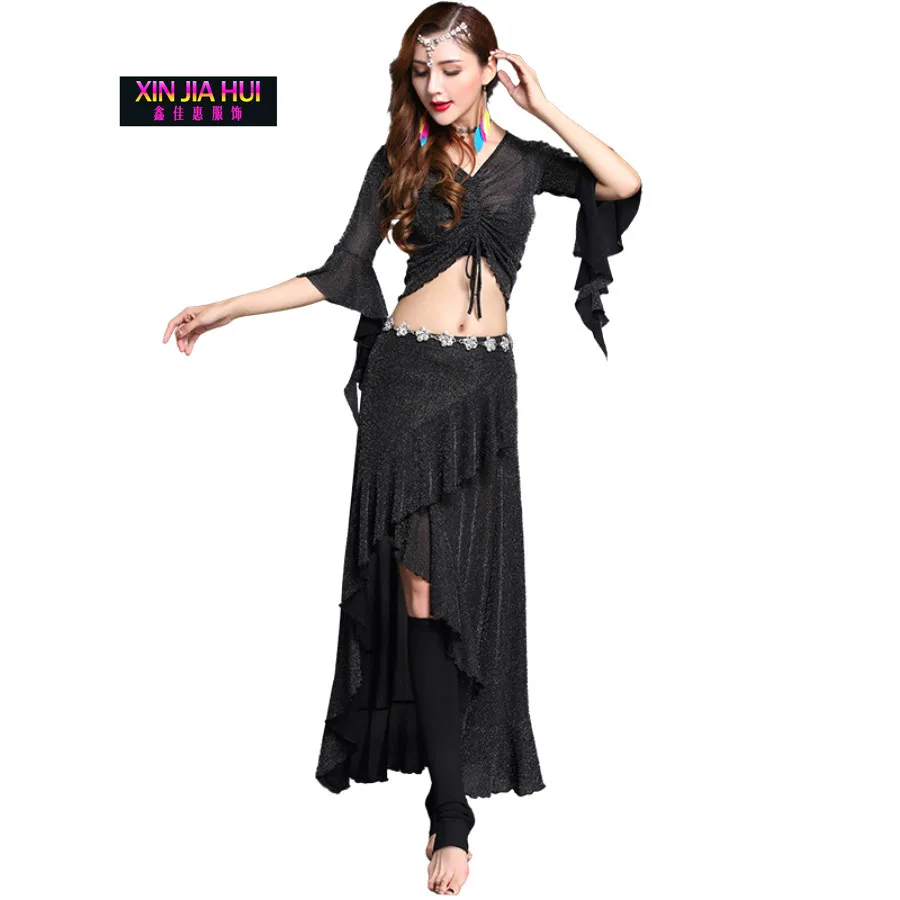 And Autumn Fund South Korea Silver Wire Net Pulling Rope Butterfly Sleeve Length Skirt Practice Performance Serve Suit Hy02 |