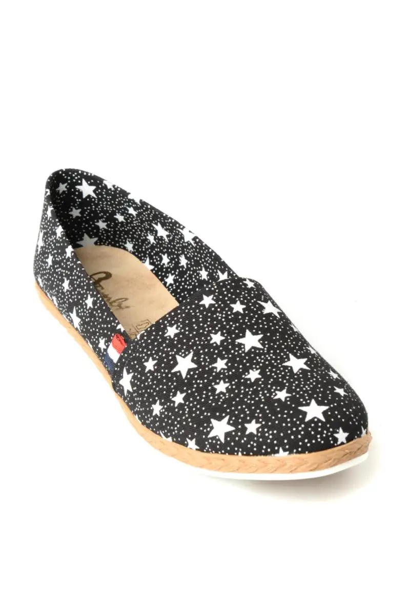 Бэмби черный женский Espadril F0344222204|Обувь без каблука| |