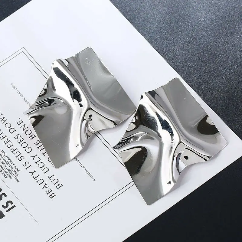 Geometric Boho Irregular Women Punk Earrings Charm Metal Trendy Femme Wholesale Jewelry Fashion | Украшения и аксессуары