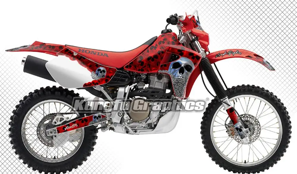 Графическая наклейка KUNGFU Набор для Honda XR 650 R XR650R 2000 2001 2002 2003 2004 2005 2006 2007 2008