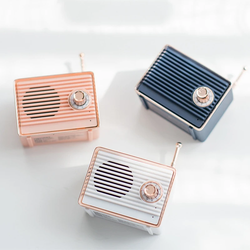 Ретро Bluetooth динамик винтажный Мини милый Ностальгический тяжелый бас 3D стерео