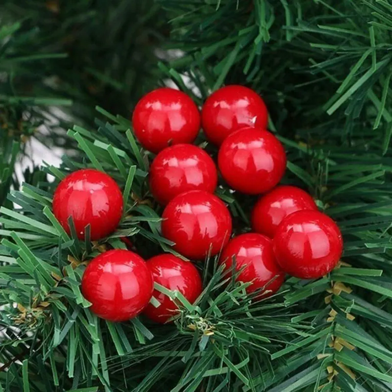 100 шт./компл. Рождественская елка украшения кулон искусственные Cherry мини