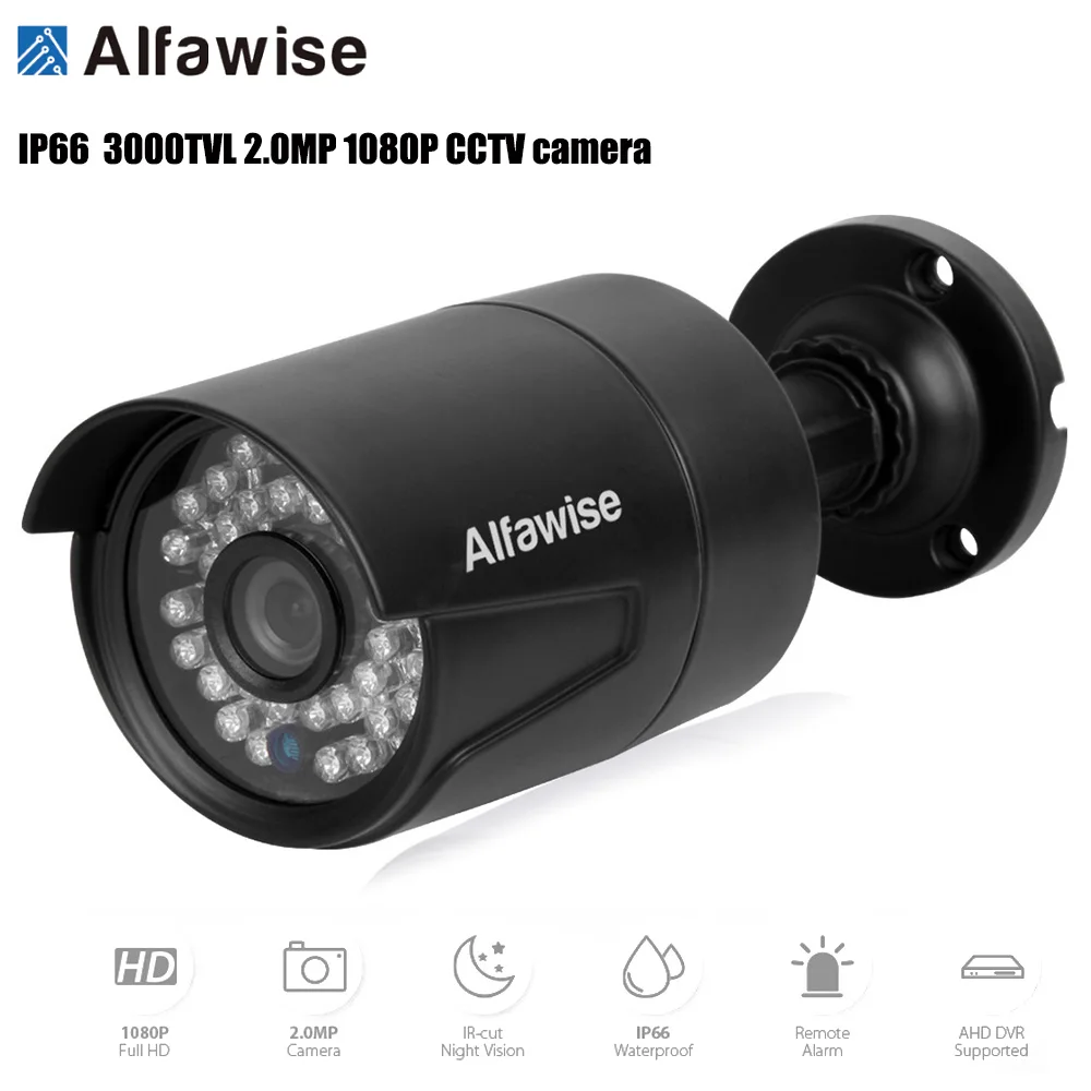 Alfawise 1080 P 2.0MP IP камера 3000TVL PAL CCTV Водонепроницаемая безопасности Открытый ночное