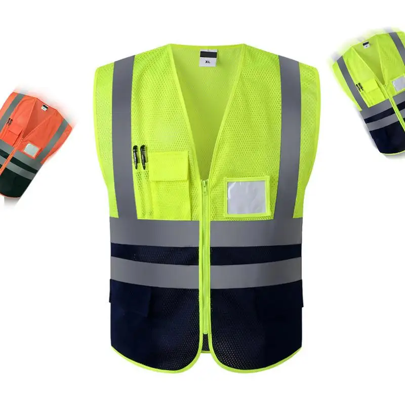 Открытый Ночной езда бег Hi Vis жилет безопасности Светоотражающая куртка для