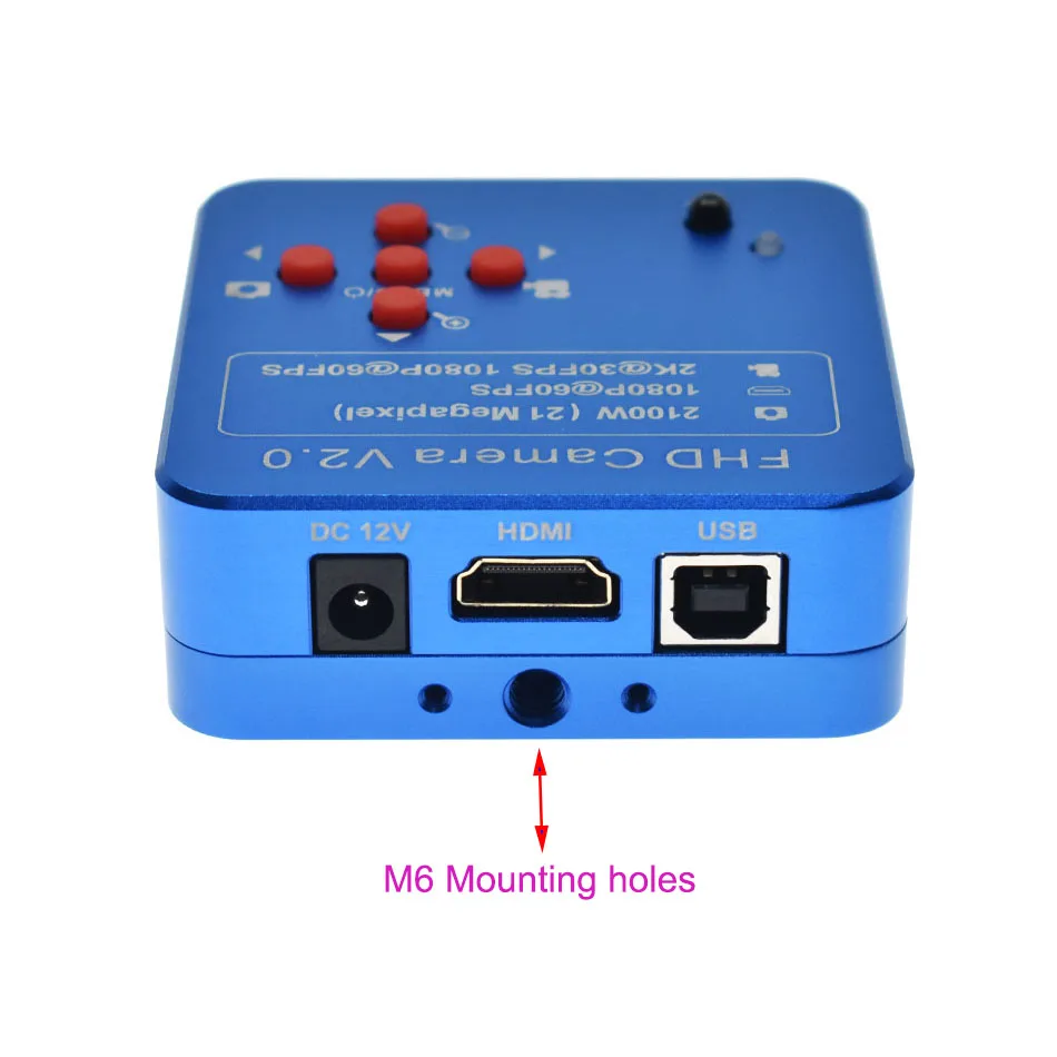 21MP 2K 1080P 60FPS HDMI видео микроскоп камера + 10MP промышленный Объектив Ручная настройка