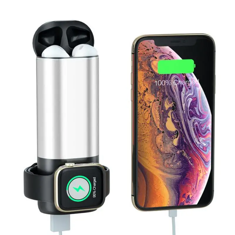 3 в 1 зарядное устройство для быстрой зарядки Iphone Apple Watch Series 4 гарнитуры|Зарядные