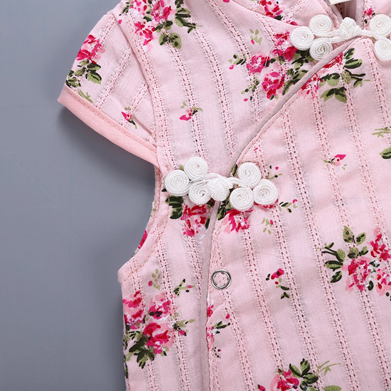 Летняя одежда для девочек Cheongsam милая Одежда младенцев китайский стиль детские