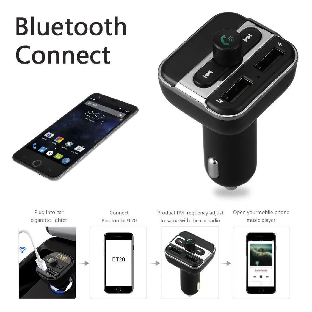 12 24V автомобильный комплект Bluetooth MP3 плеер Handfree вызов беспроводной FM передатчик