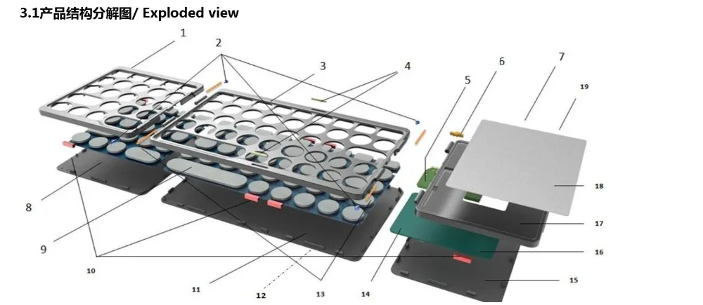 

Portable Folding bluetooth Wireless Keyboard B033 Rechargeable Foldable Touchpad Keypad for IOS/Android/Windows ipad Tablet