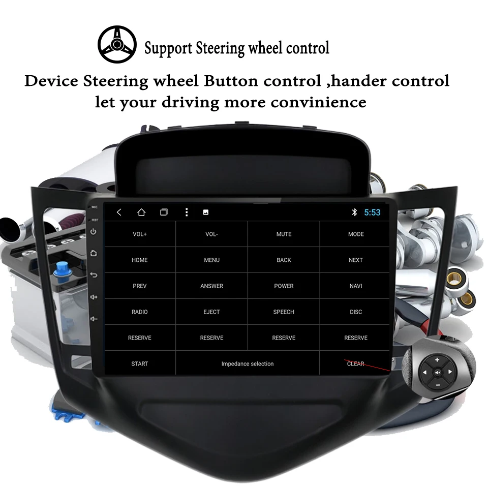 Автомагнитола с DVD плеером Android 10 0 GPS навигация мультимедиа для Chevrolet Cruze 2009